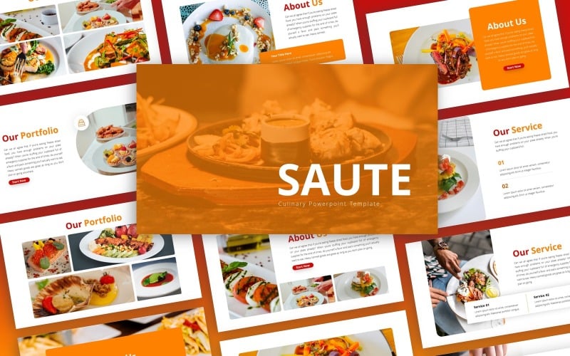 saute culinary multipurpose powerpoint template original