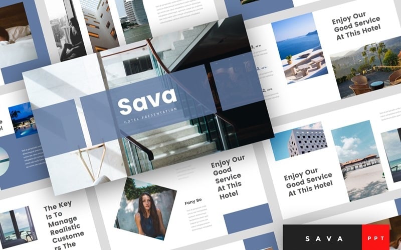 sava hotel powerpoint template original