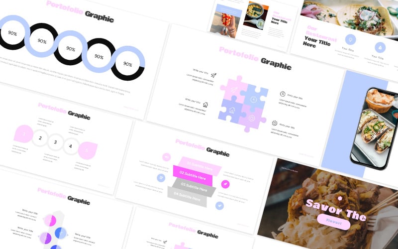 savor the food powerpoint template original