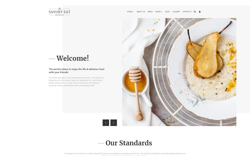 savory eat delicious restaurant cafe joomla template original