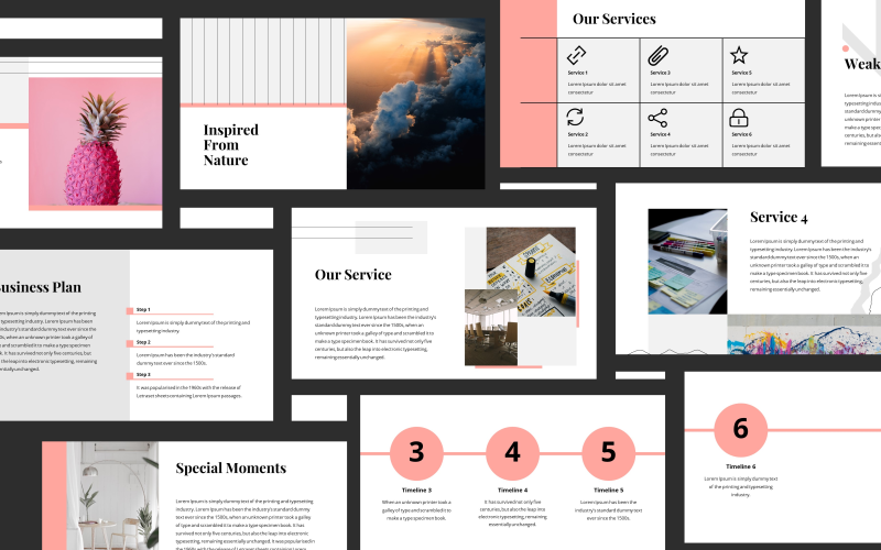 saya feminine presentation powerpoint template original