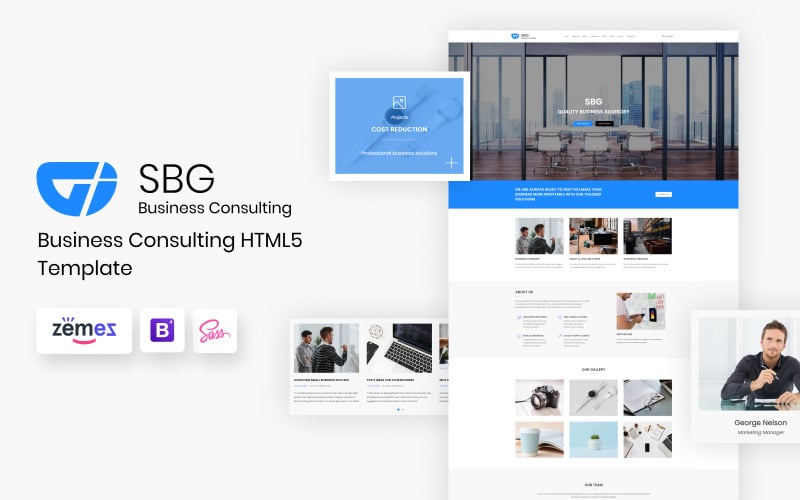 sbg business consulting html landing page template original