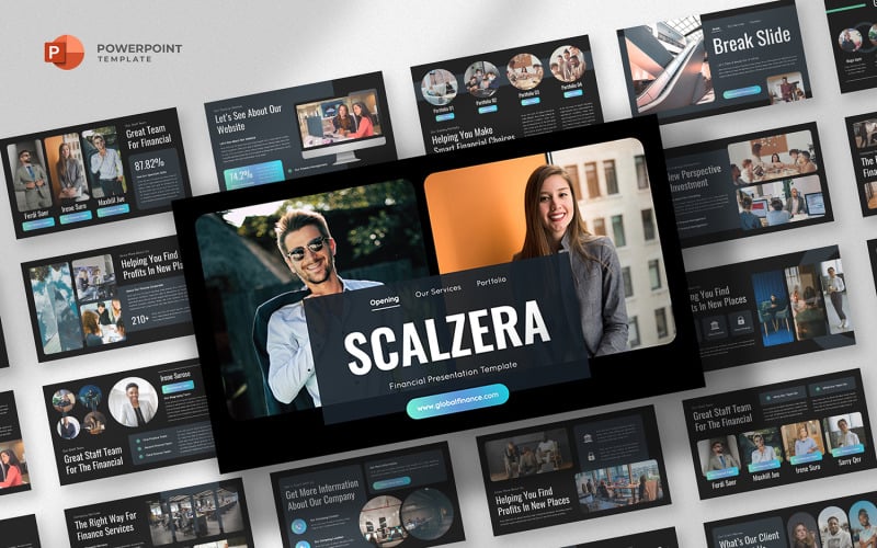 scalzera financial company powerpoint template original