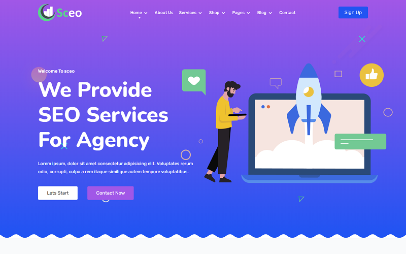 sceo seo services seo provider company and digital marketing agency elementor wordpress theme original