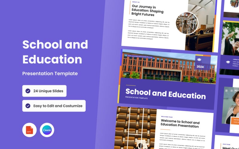school and education presentation template powerpoint original