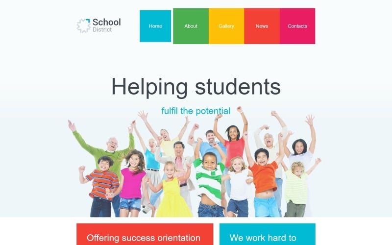 school district joomla template original