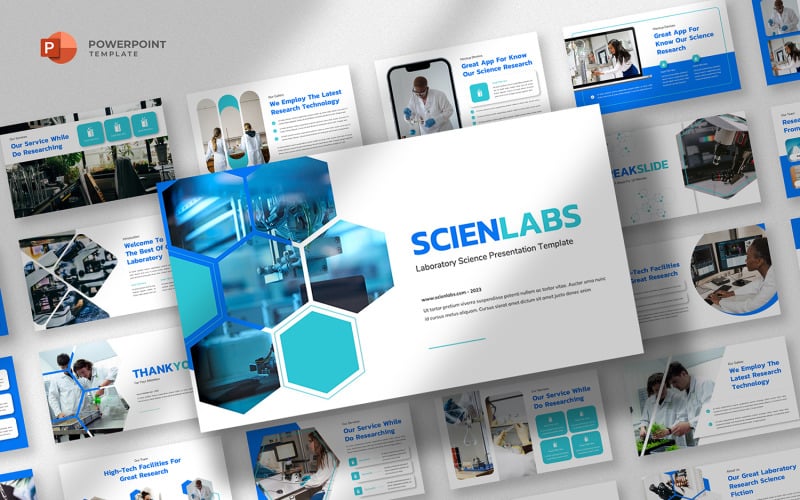 science and laboratory powerpoint template original