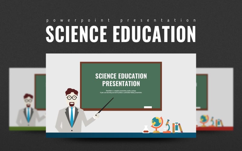 science education presentation powerpoint template original
