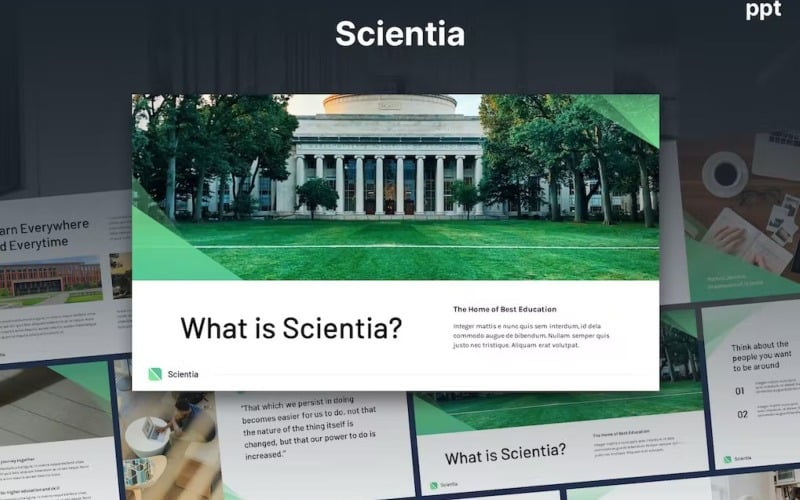 scientia university theme powerpoint original