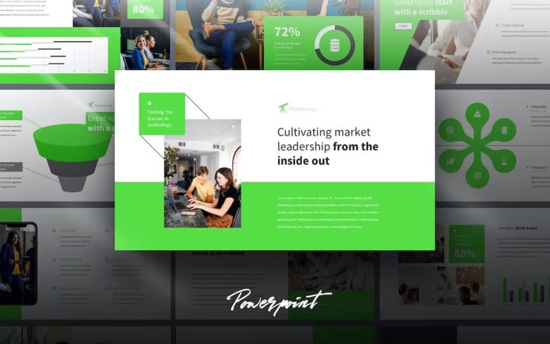 scope business report powerpoint template original