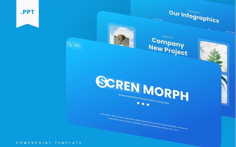scren morph glassmorphism powerpoint template original