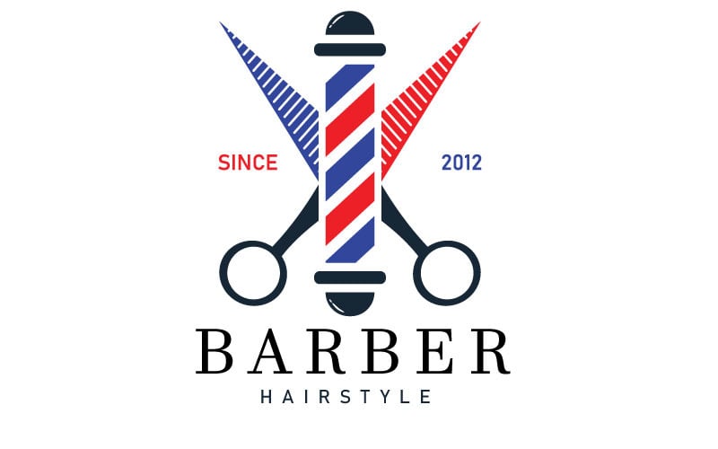 sculpted elegance barber logo template for timeless style original