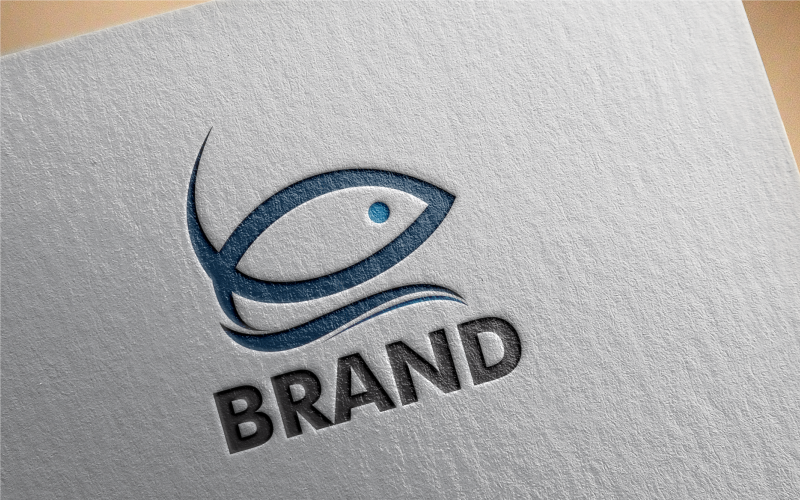 sea food logo modern template original