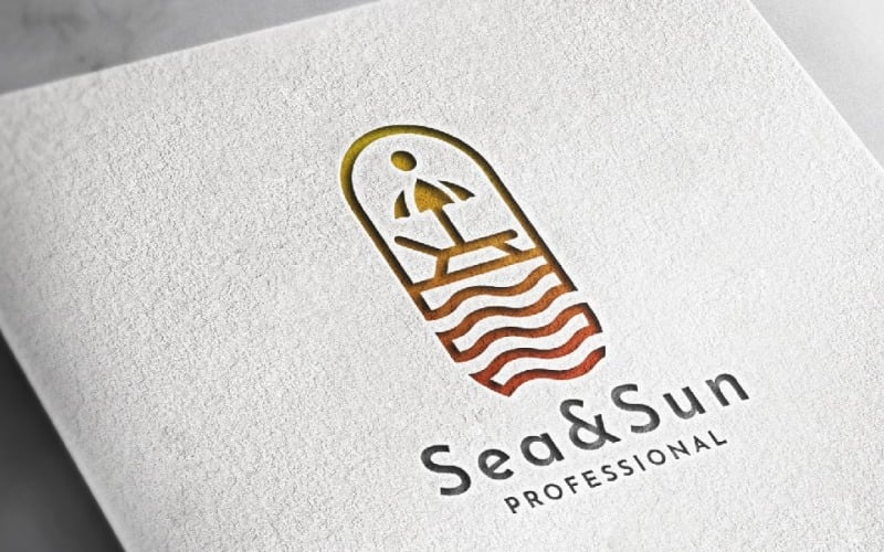 sea sun travel agent logo original