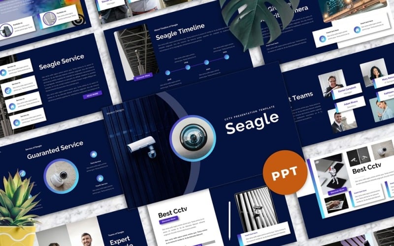 seagle cctv powerpoint template original
