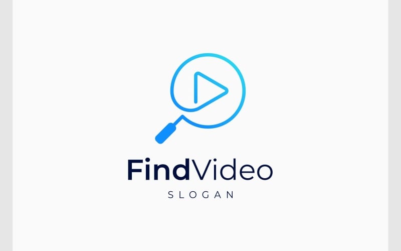 search video find play button logo original