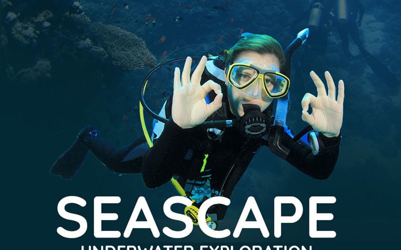 seascape multipurpose travel nature presentation powerpoint template original