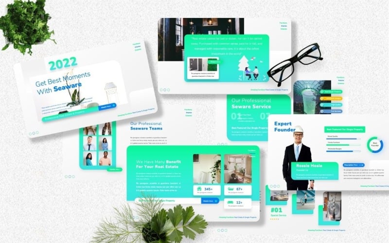 seaware real estate powerpoint template original