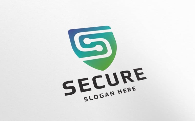 secure shield letter s logo original