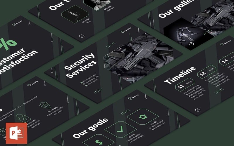 security guard presentation powerpoint template original