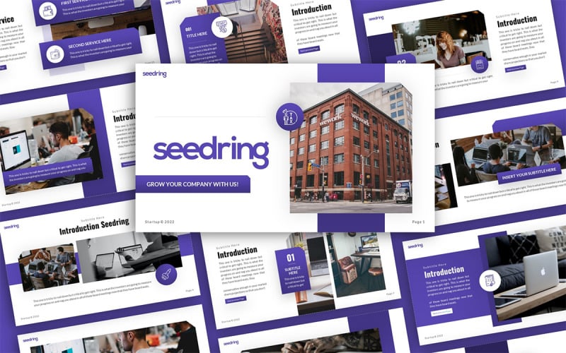 seedring startup multipurpose powerpoint presentation template original