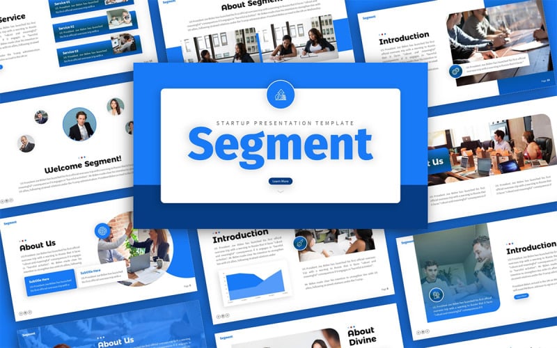 segment startup powerpoint multipurpose presentation template original