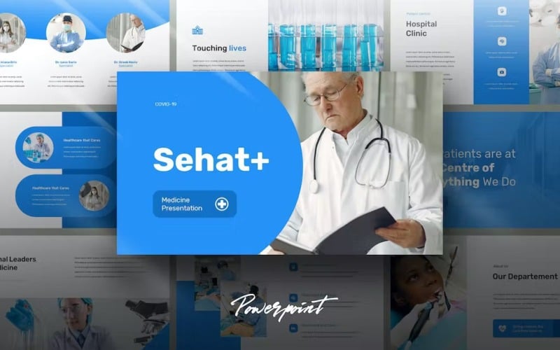 sehat medical theme powerpoint template original