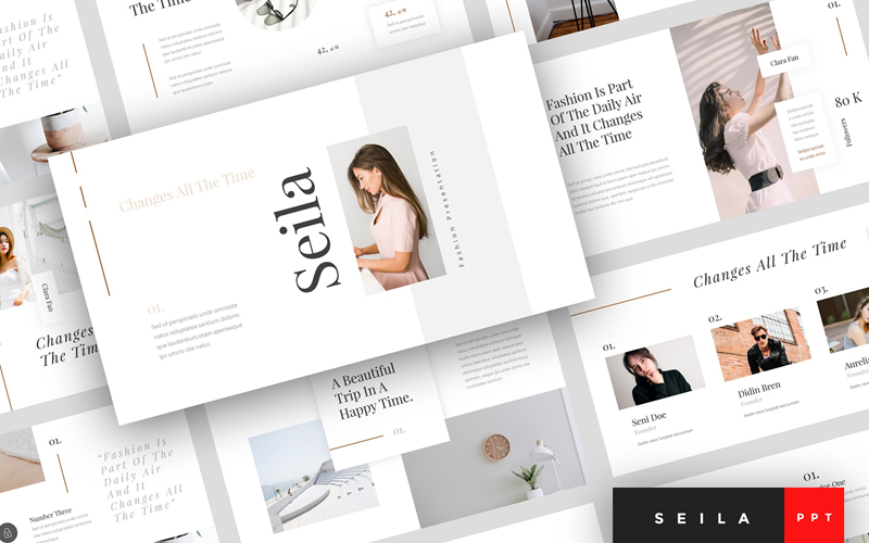 seila fashion presentation powerpoint template original