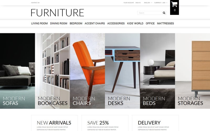 selling furniture online prestashop theme original