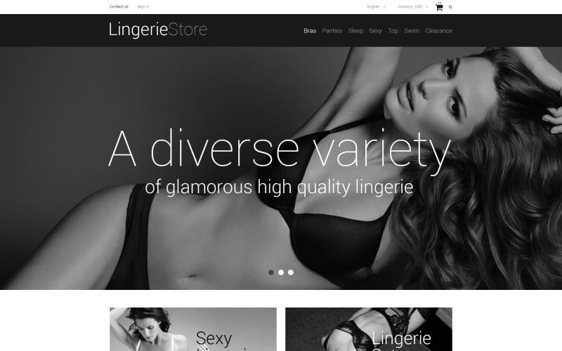 selling lingerie prestashop theme original