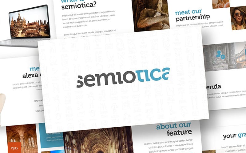 semiotica powerpoint template original