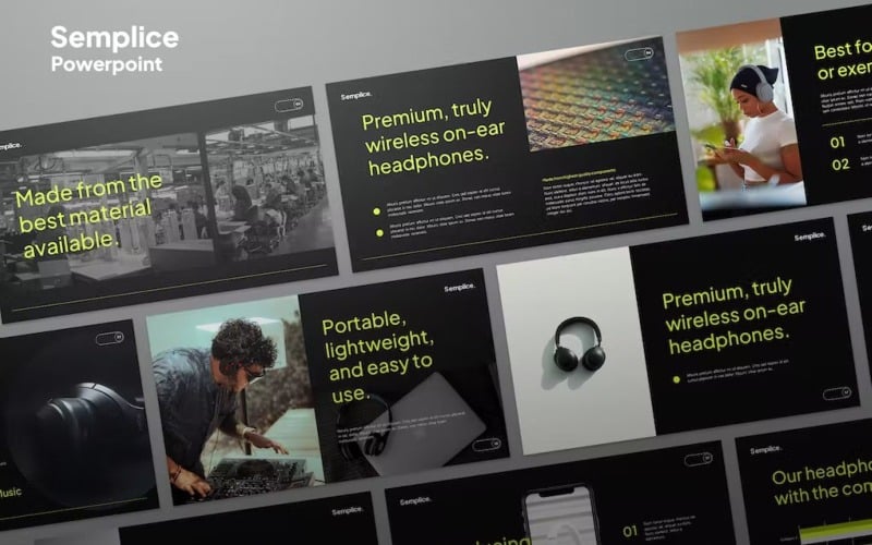 semplice agency template powerpoint original