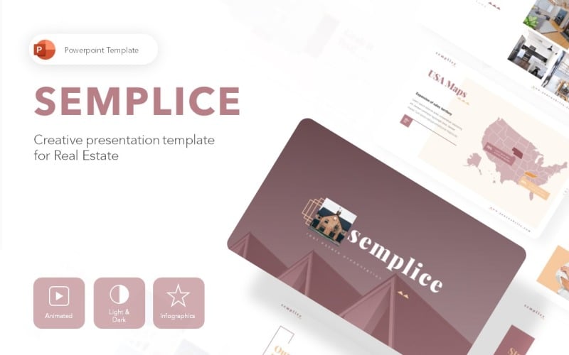 semplice real estate presentation powerpoint template original