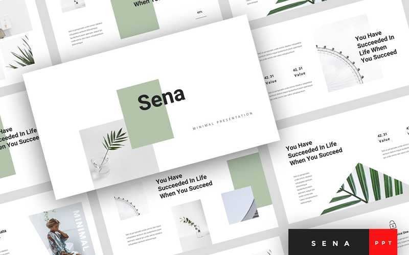 sena minimal presentation powerpoint template original
