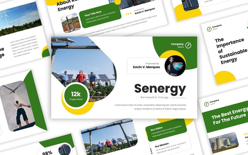 senergy renewable energy powerpoint template original