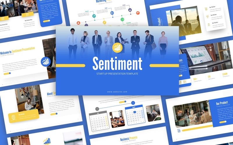 sentiment strat up multipurpose powerpoint template original