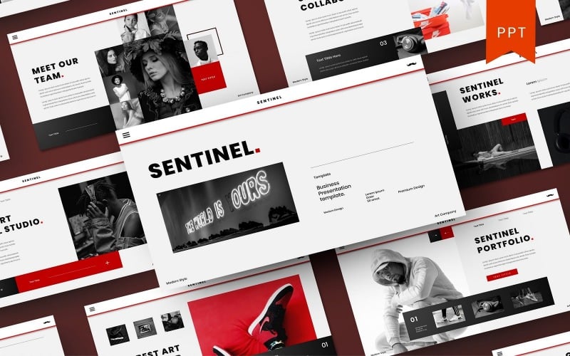 sentinel business powerpoint template original