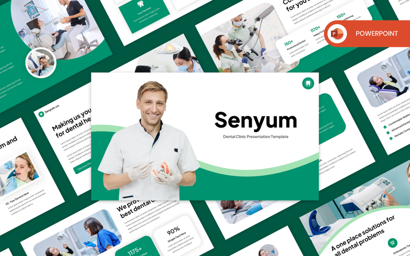 senyum dental clinic powerpoint template original