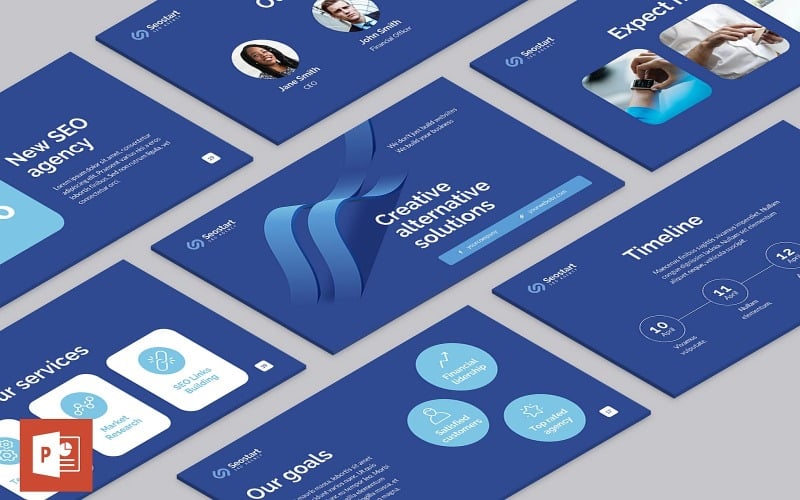 seo agency presentation powerpoint template original