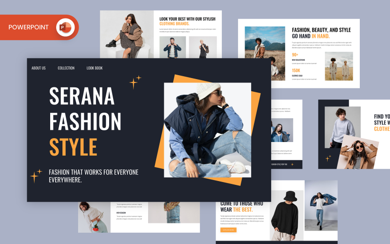 serana fashion powerpoint template original