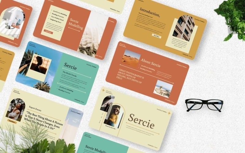 sercie modelling powerpoint template original