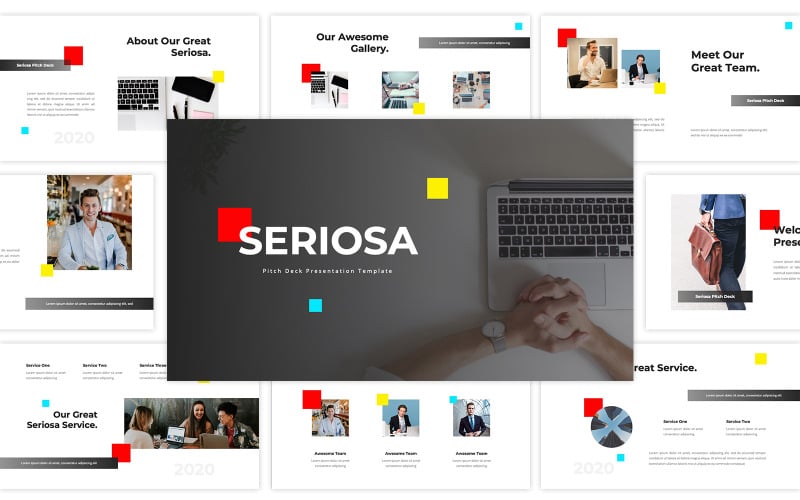 seriosa pitch deck powerpoint template original