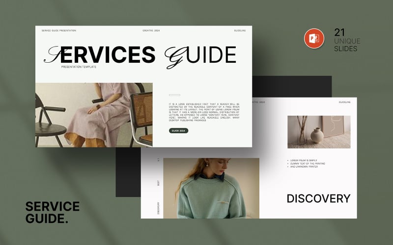 service guide presentation template original