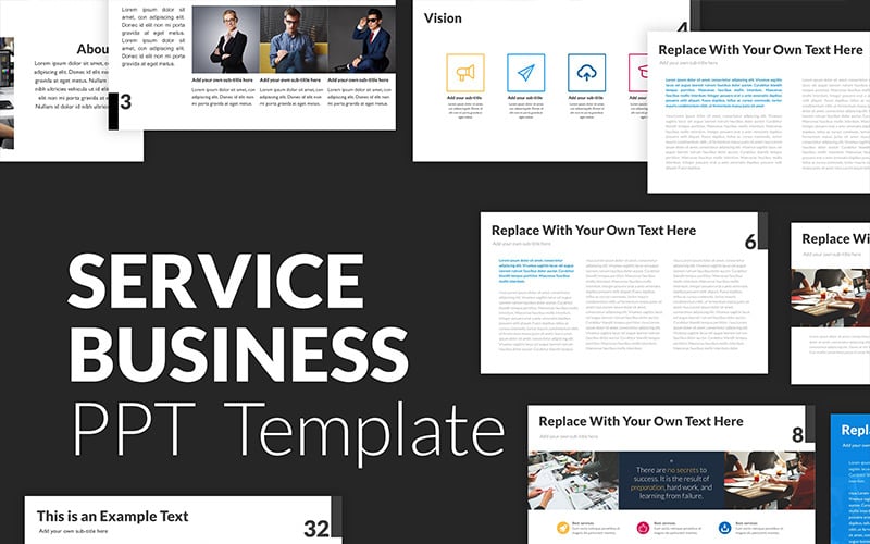 service powerpoint template original