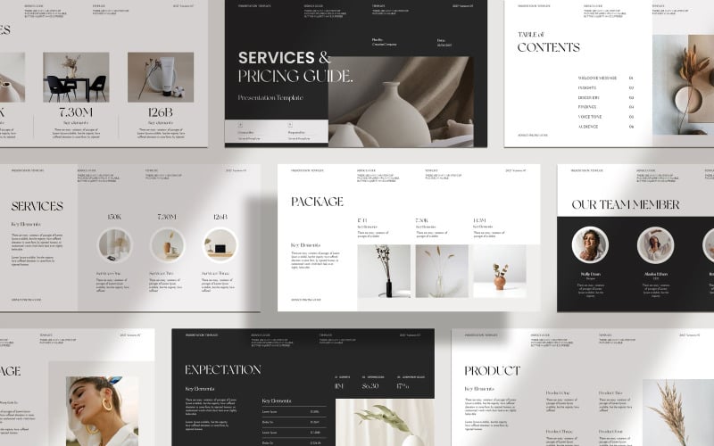 services amp pricing guide presentation template original