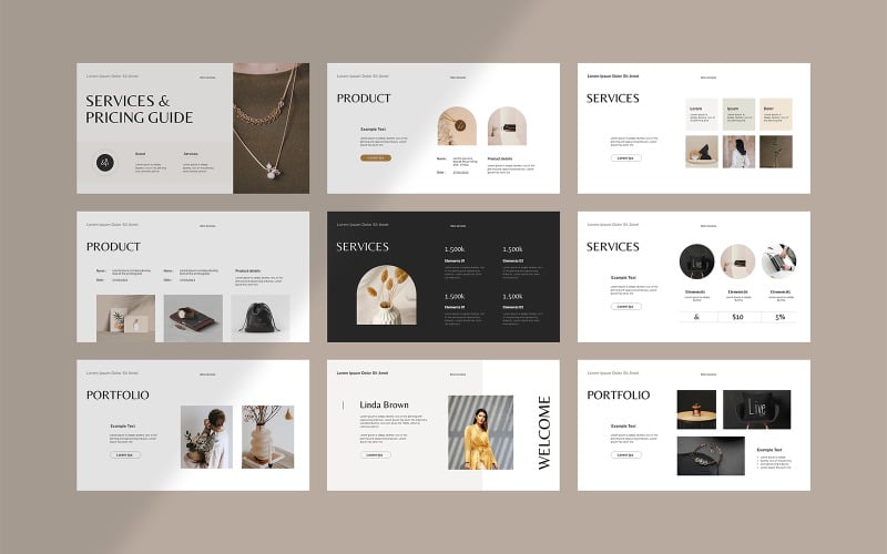 services amp pricing guide template layout original