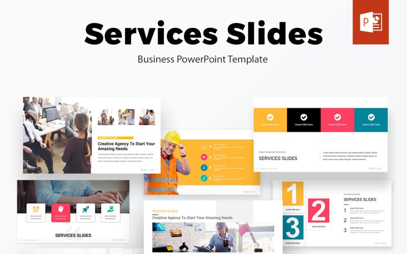 services powerpoint presentation template original