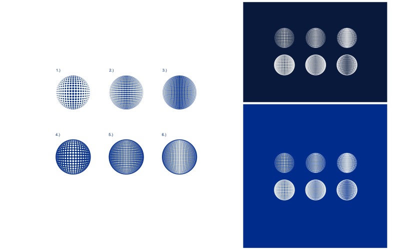 set global sphere halftone logo original