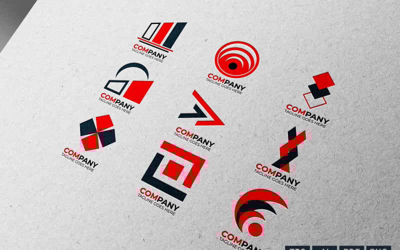 set of company logo design ideas logo design original