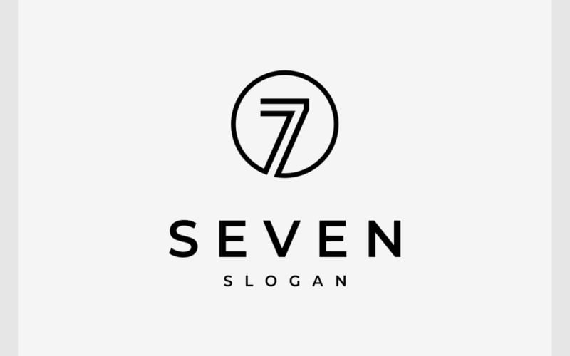 seven number simple logo original
